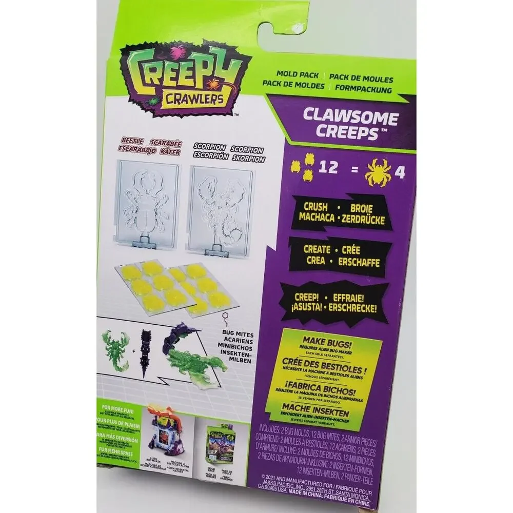 Creepy Crawlers Clawsome Creeps Mold Pack Beetle & Scorpion